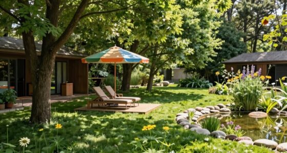 outdoor recovery spaces layered