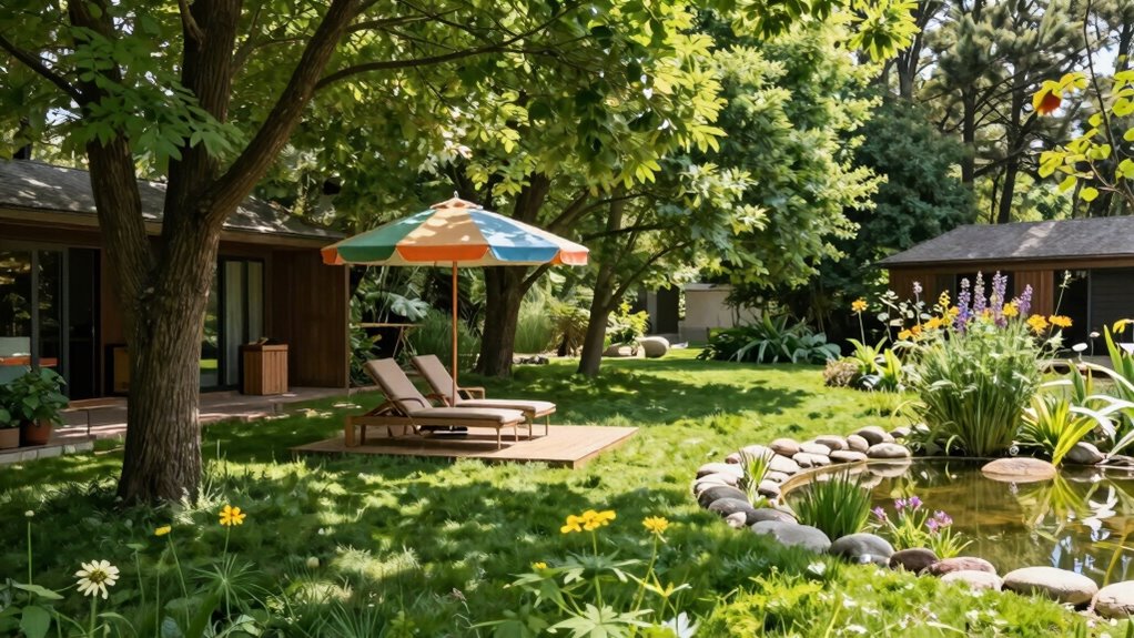 outdoor recovery spaces layered