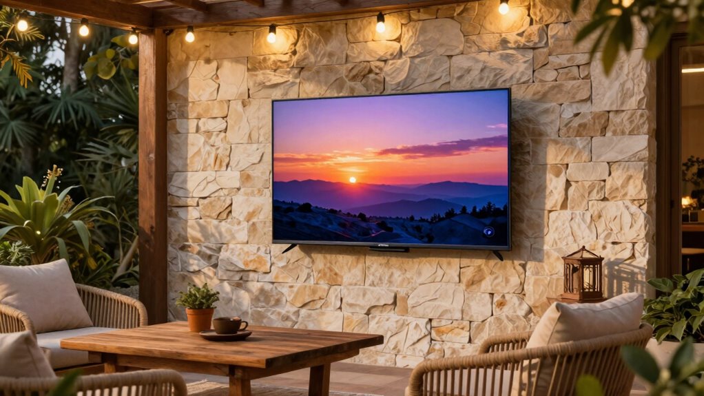 outdoor tv installation and weatherproofing