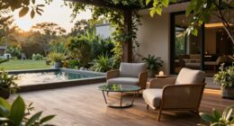 outdoor wellness patio design