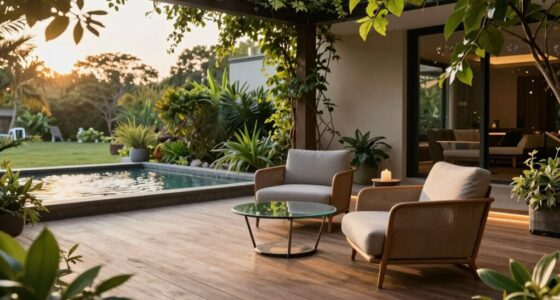 outdoor wellness patio design