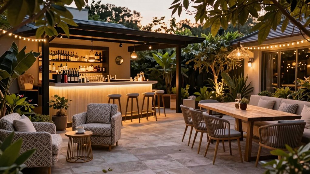 patio zones for entertaining