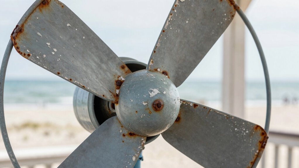 porch fan finish corrosion