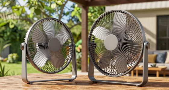 portable vs mounted fans