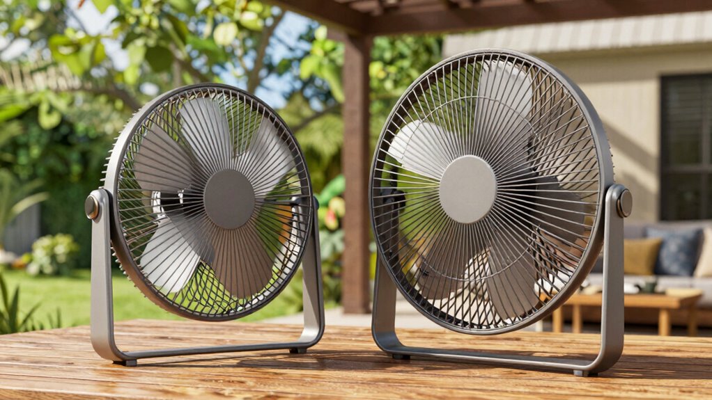 portable vs mounted fans