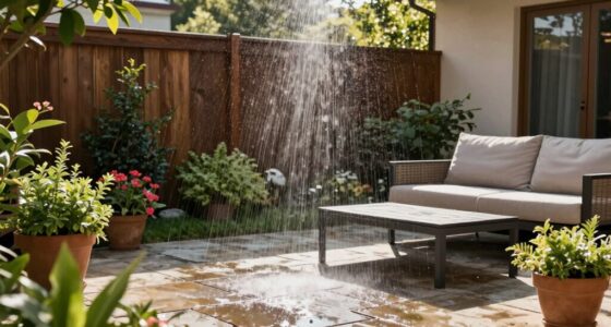prevent patio moisture buildup