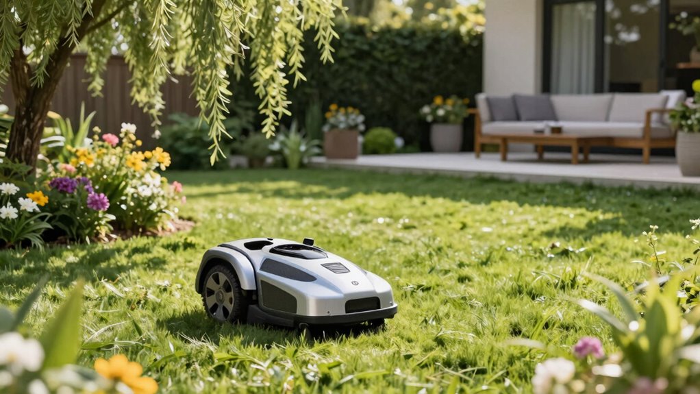 quiet autonomous lawn maintenance