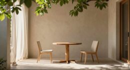 serene airy clutter free patio
