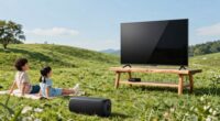 sound placement enhances outdoor viewing