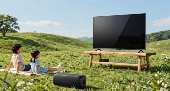 sound placement enhances outdoor viewing