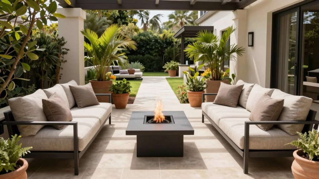 thoughtful outdoor space layout