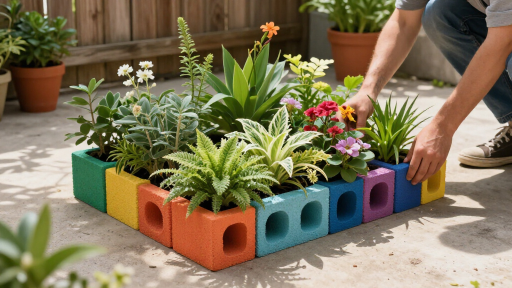 Cinder Blocks Get A Bad Rap, But They're Actually An Amazing Container Garden Alternative – And They Cost Less Than $3!