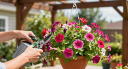 6 Simple Ways To Give Hanging Baskets A Refresh In August – And Keep Containers Looking Lush All Fall