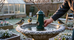 4 Smart Ways To Winterize Your Bird Bath And Stop This Life-Giving Water Supply Freezing Over